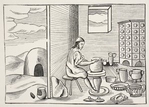 एक कुम्हार, विश्व Sensualium Pict से &39;, पब। 1658 द्वारा जॉन अमोस कोमेनियस